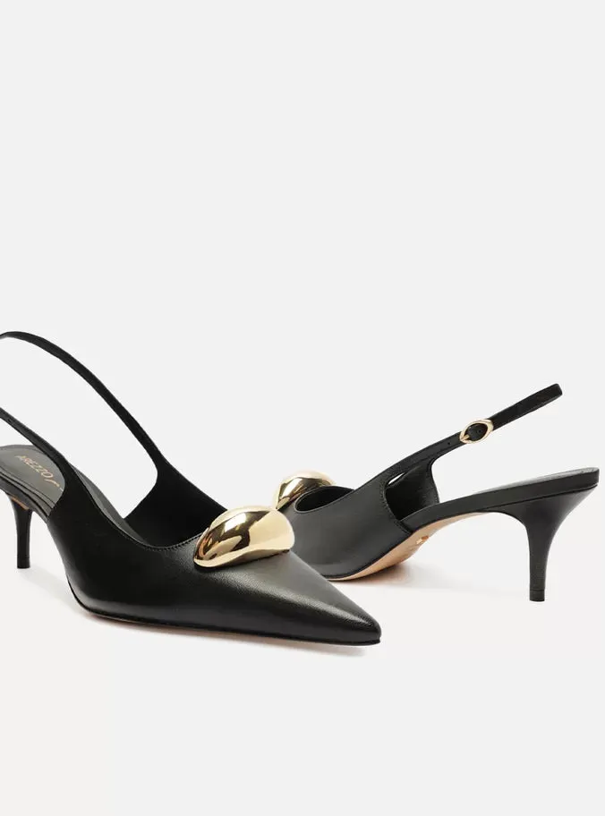 Formal Heels Victoria Leather Stiletto Pump