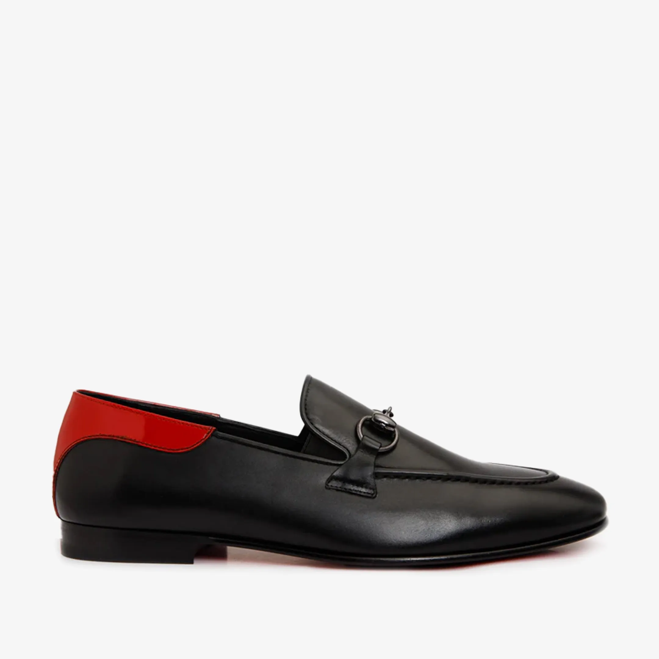 Star Shine Antique Glow The Maratea Black Leather shoe Bit Loafer Men  Shoe