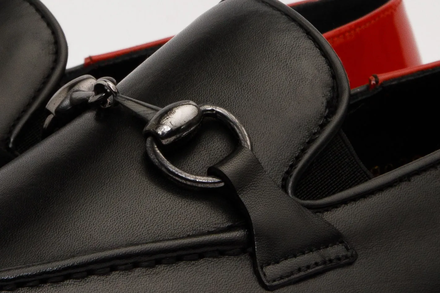 Free-Move The Maratea Black Leather shoe Bit Loafer Men  Shoe