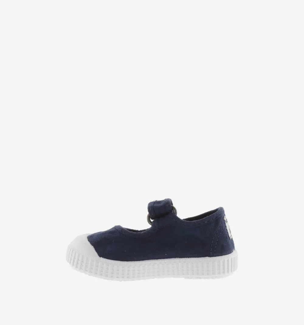 Free Shipping Victoria Girl's DREC Recycled Canvas Mary Jane Shoes - Marino