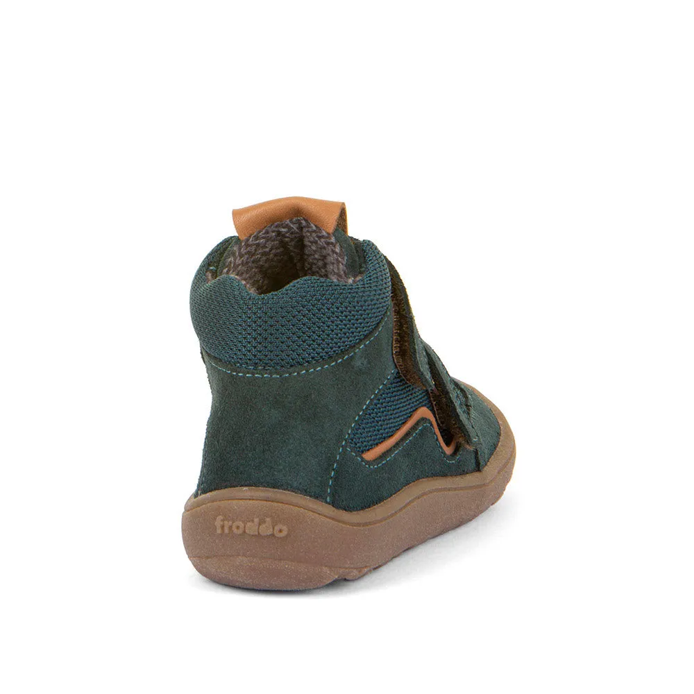 Froddo Boy's and Girl's Tex Autumn Barefoot Ankle Boots - Petroleum Lace Kids