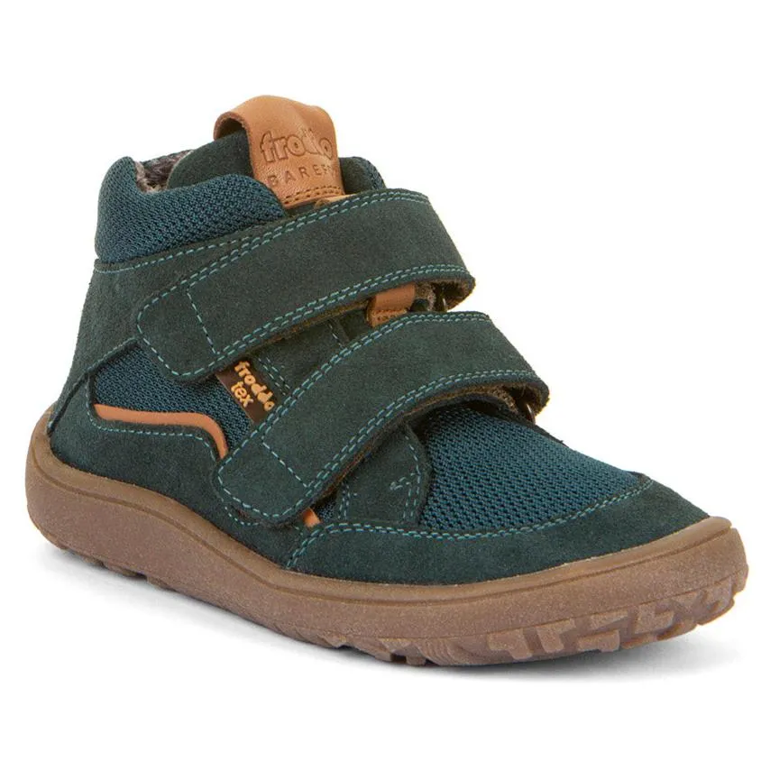 Froddo Boy's and Girl's Tex Autumn Barefoot Ankle Boots - Petroleum Waterproof kids' shoes Athletic kids' gear