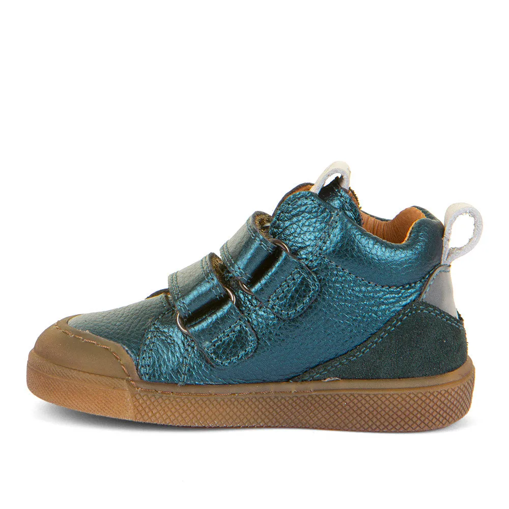 Froddo Girl's and Boy's Rosario High-Top Ankle Boots - Petroleum Mesh Trim