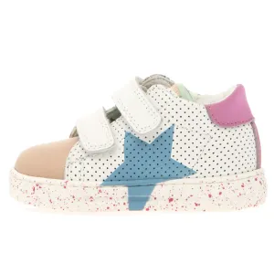 Falcotto Girl's Salazar 3 Vl Casual Shoes - White / Deep Pink / Light Dream Low - top kids' shoes