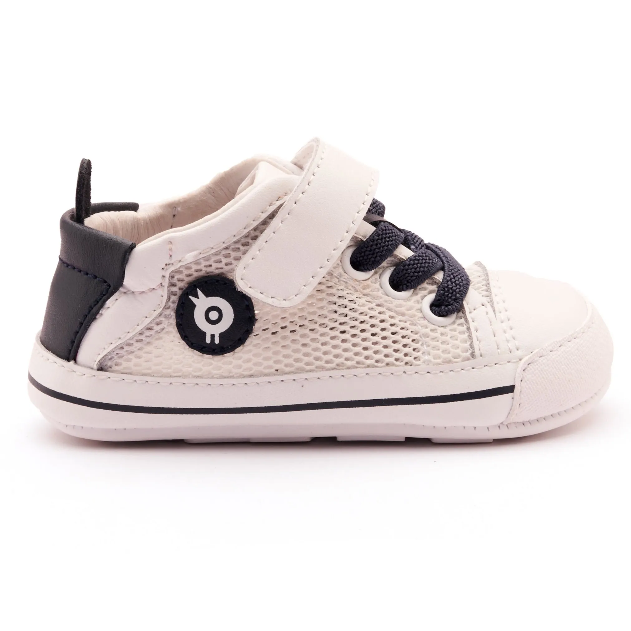 Fun designs Old Soles Boy's and Girl's 0083RT Baby Mesh Casual Shoes - Snow / Navy / Snow Sole