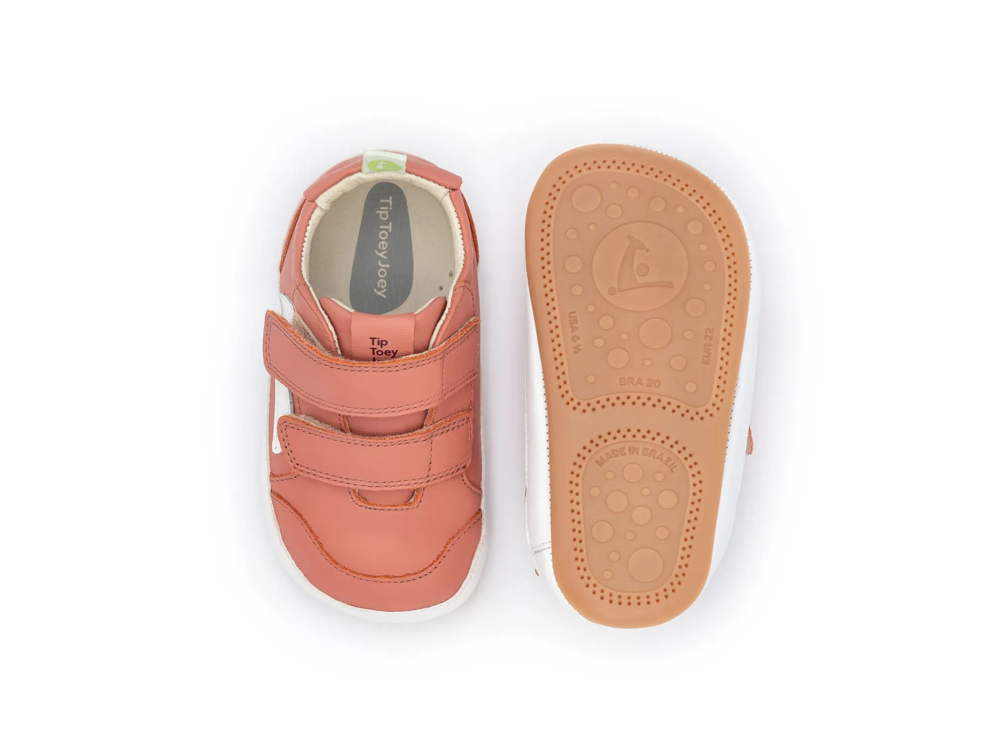 Fun designs Tip Toey Joey Girl's Landy Sneakers - Rosa Seco / White