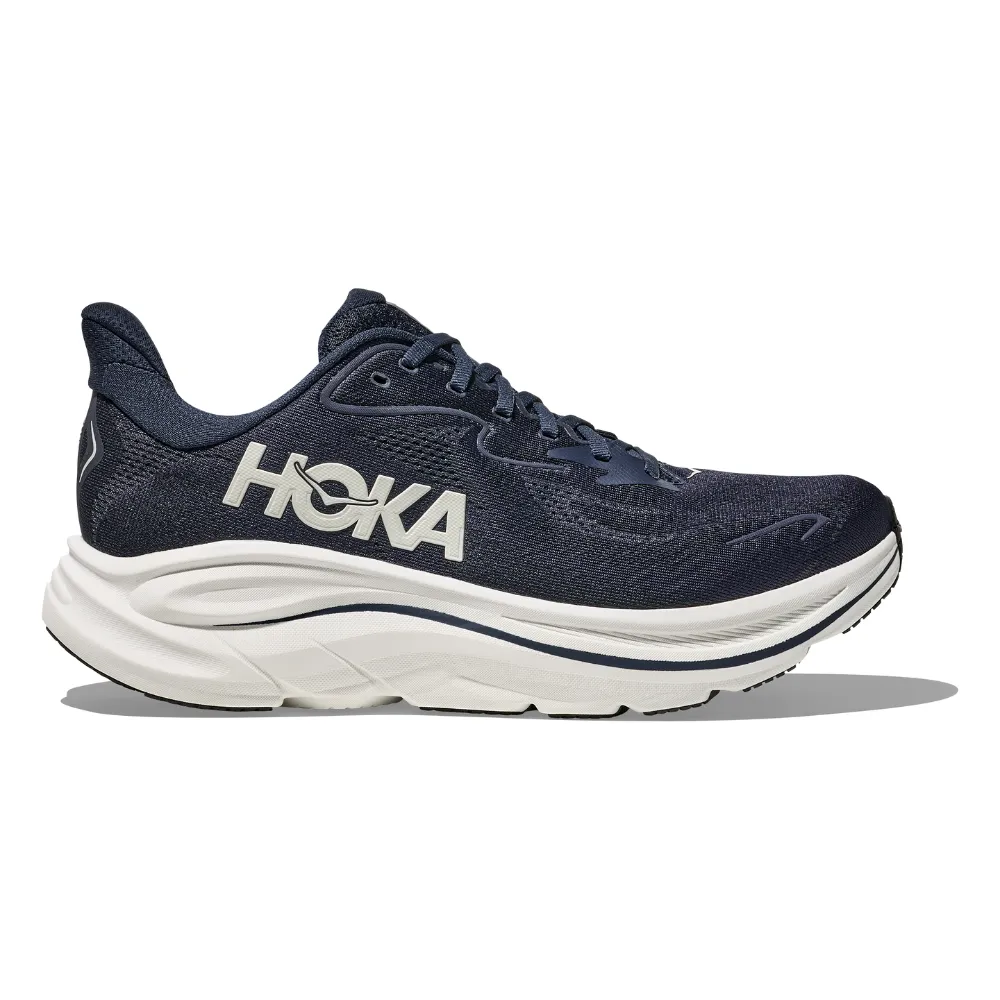 outdoor - friendly running shoes Men's Clifton 10 - Navy / White