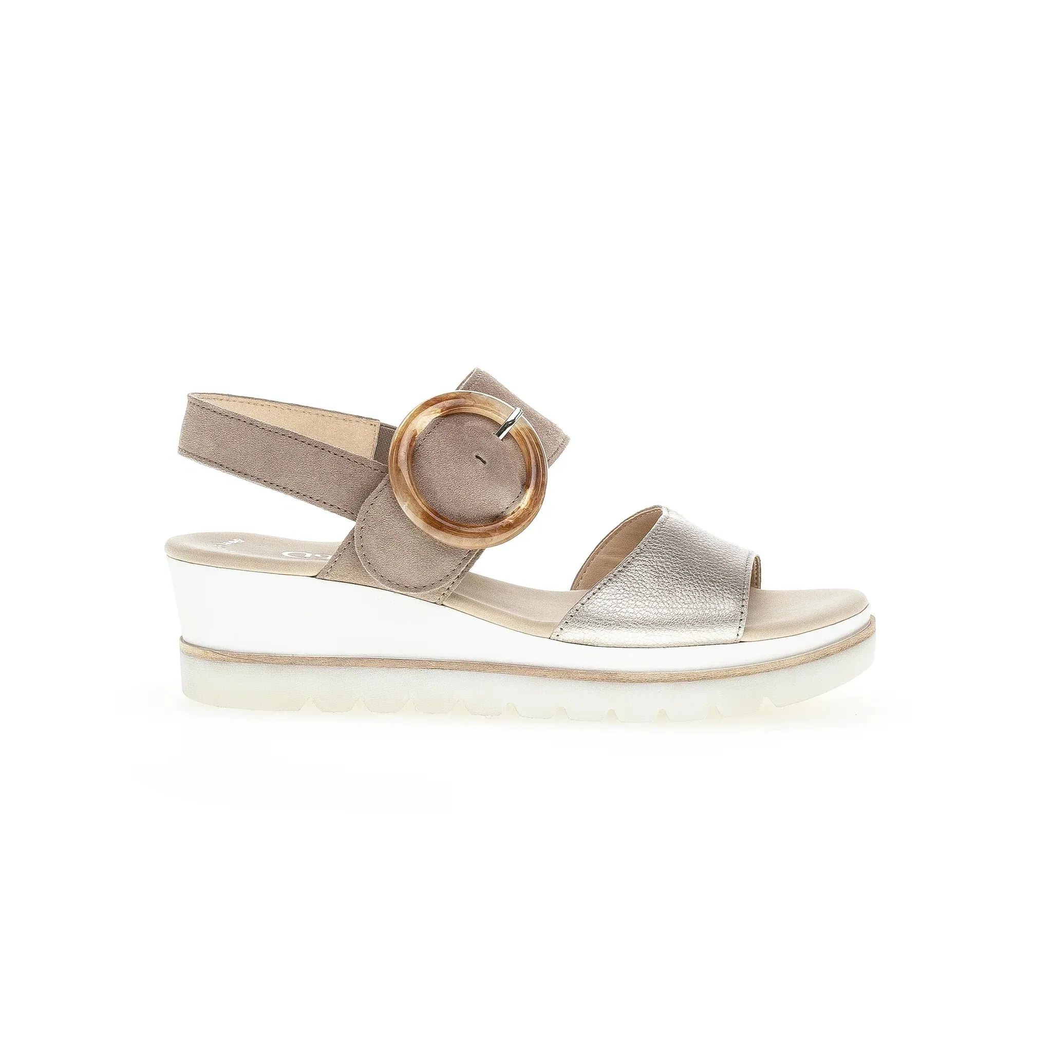 GABOR WEDGE SANDAL - BEIGE MULTI - 4464562 Cushion Zone