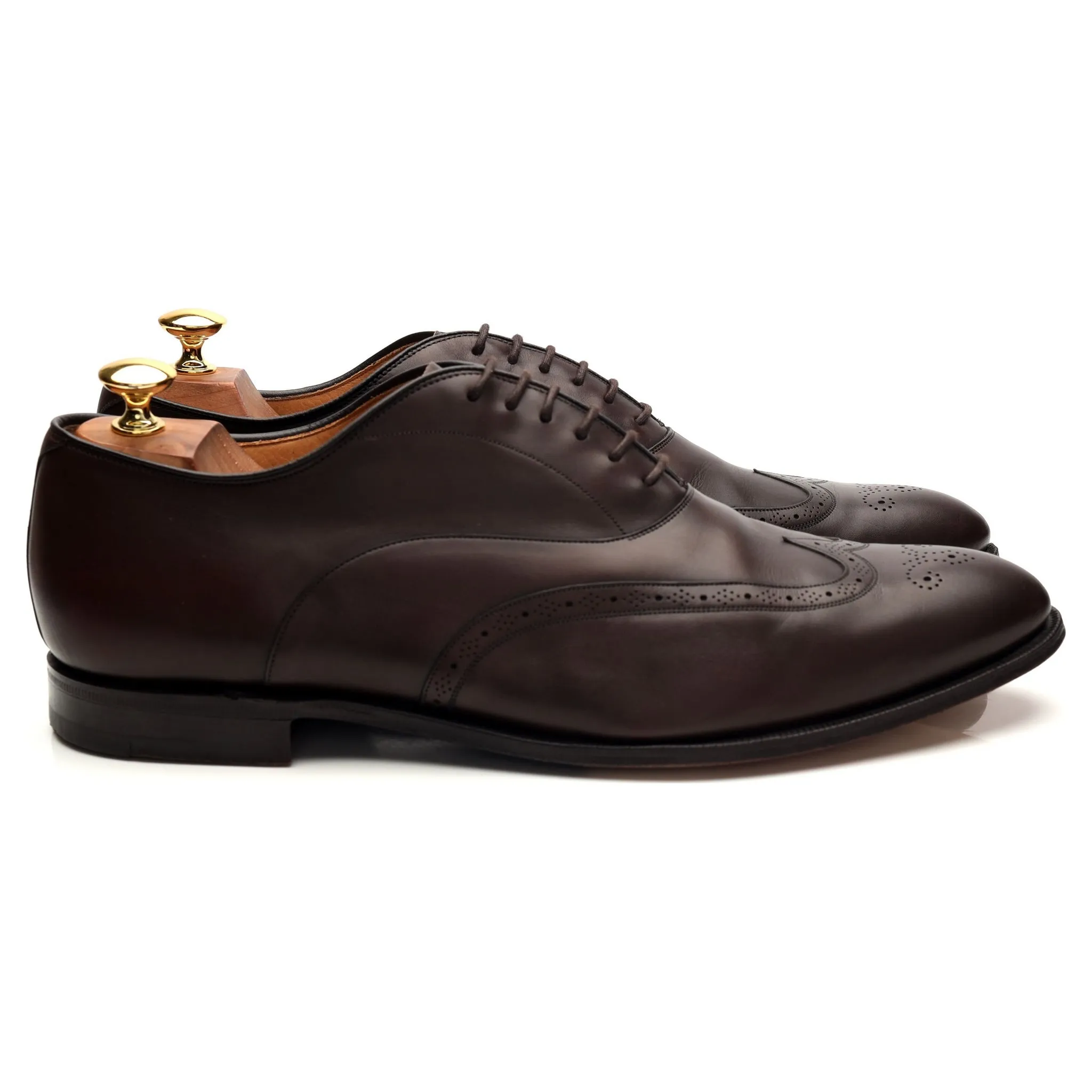 'Niton' Dark Brown Leather Oxford UK 10 G Comfortable Step Everyday Support