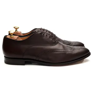 'Niton' Dark Brown Leather Oxford UK 10 G Comfortable Step Everyday Support