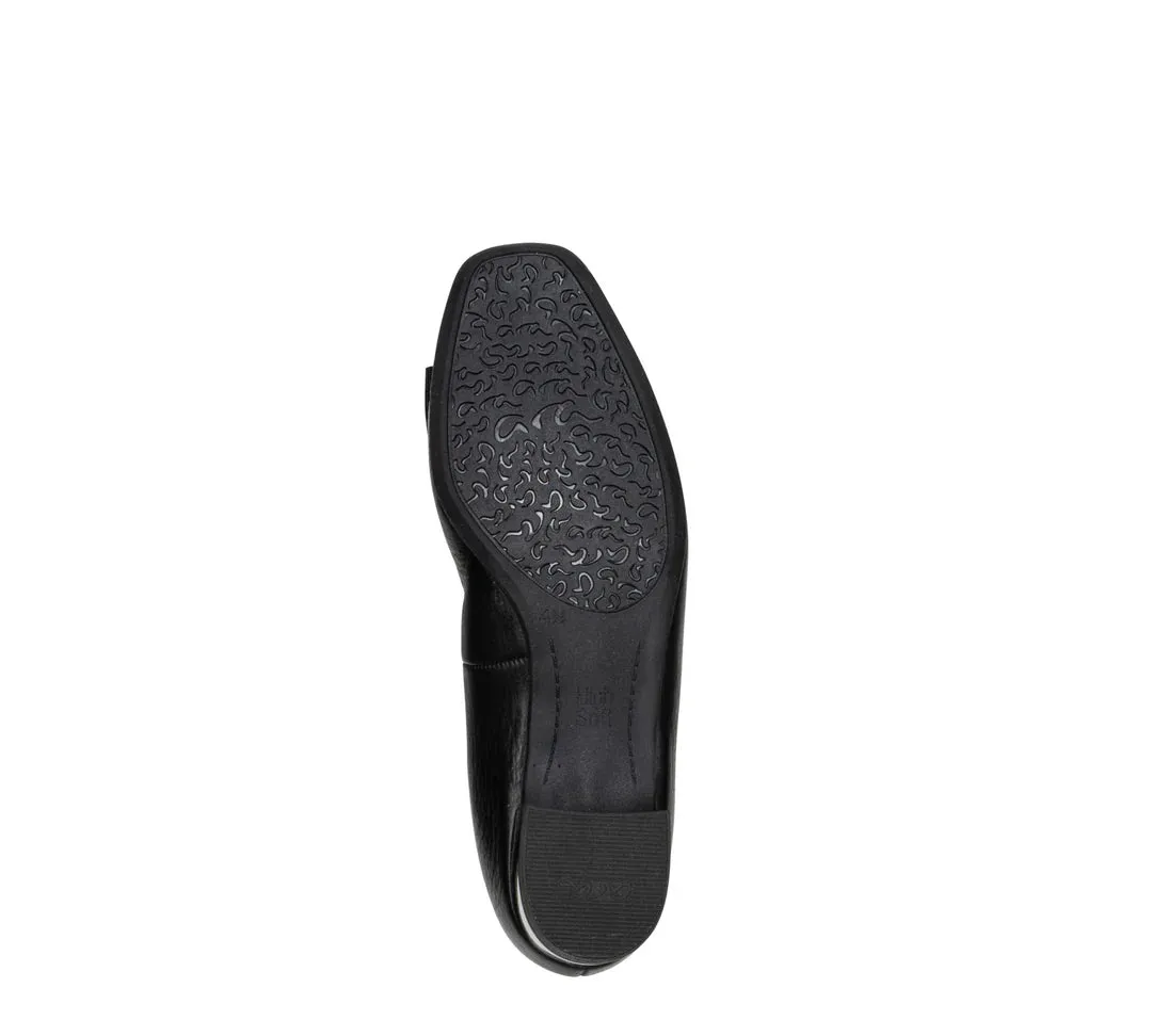 Garnet Women's Bow Block Heel Pump 35mm - Black Classic Boots