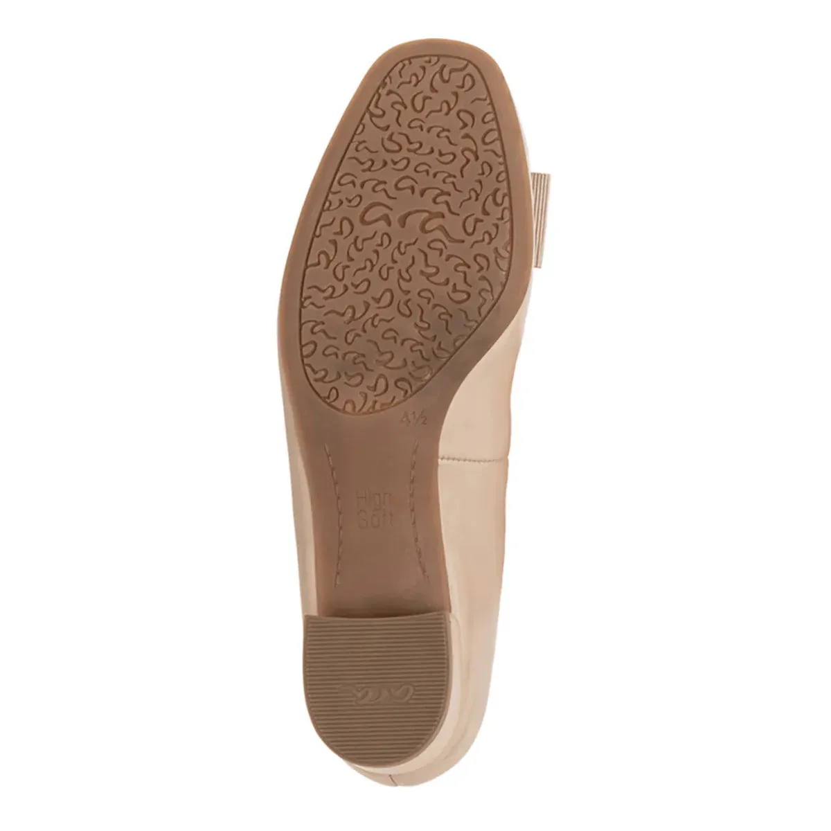 Garnet Women's Bow Block Heel Pump 35mm - Sand Distinct Form