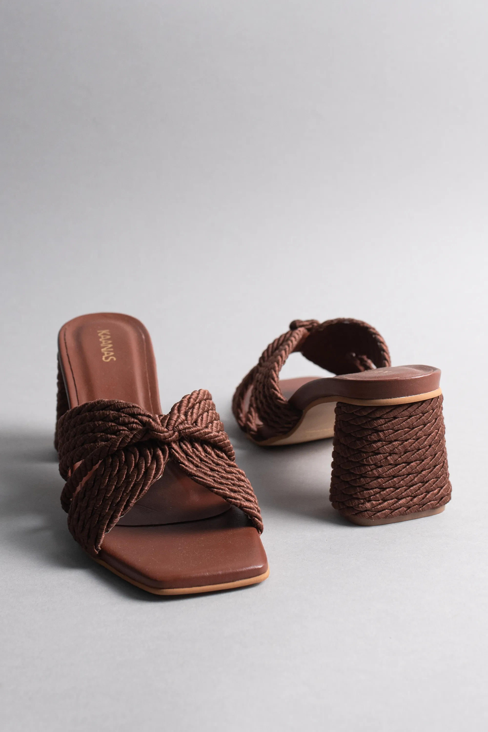 Geometric Heels Myla Chocolate