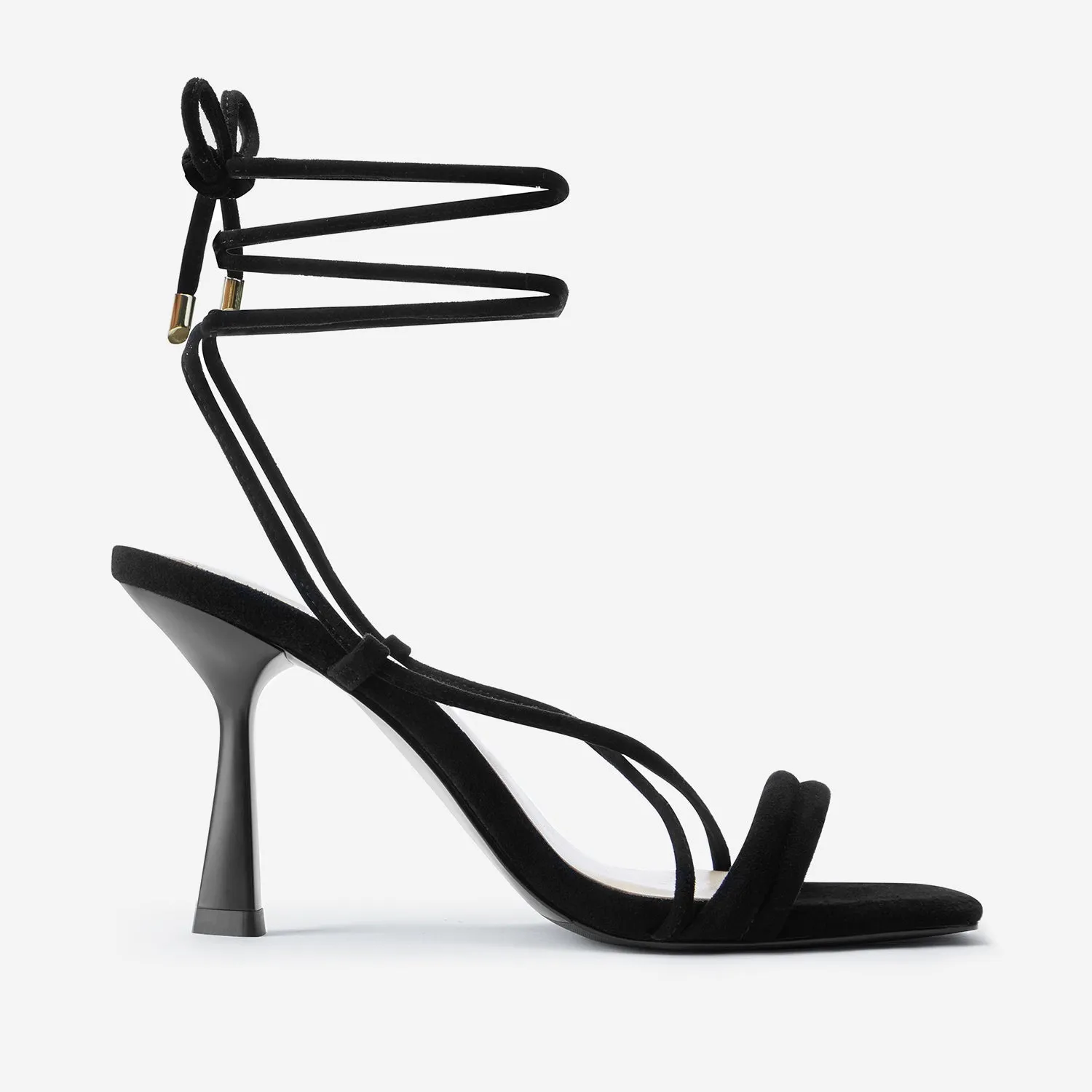 Gio Sandal Heel | Black Suede Gold High Heeled Sandals Red High Heels for Weddings