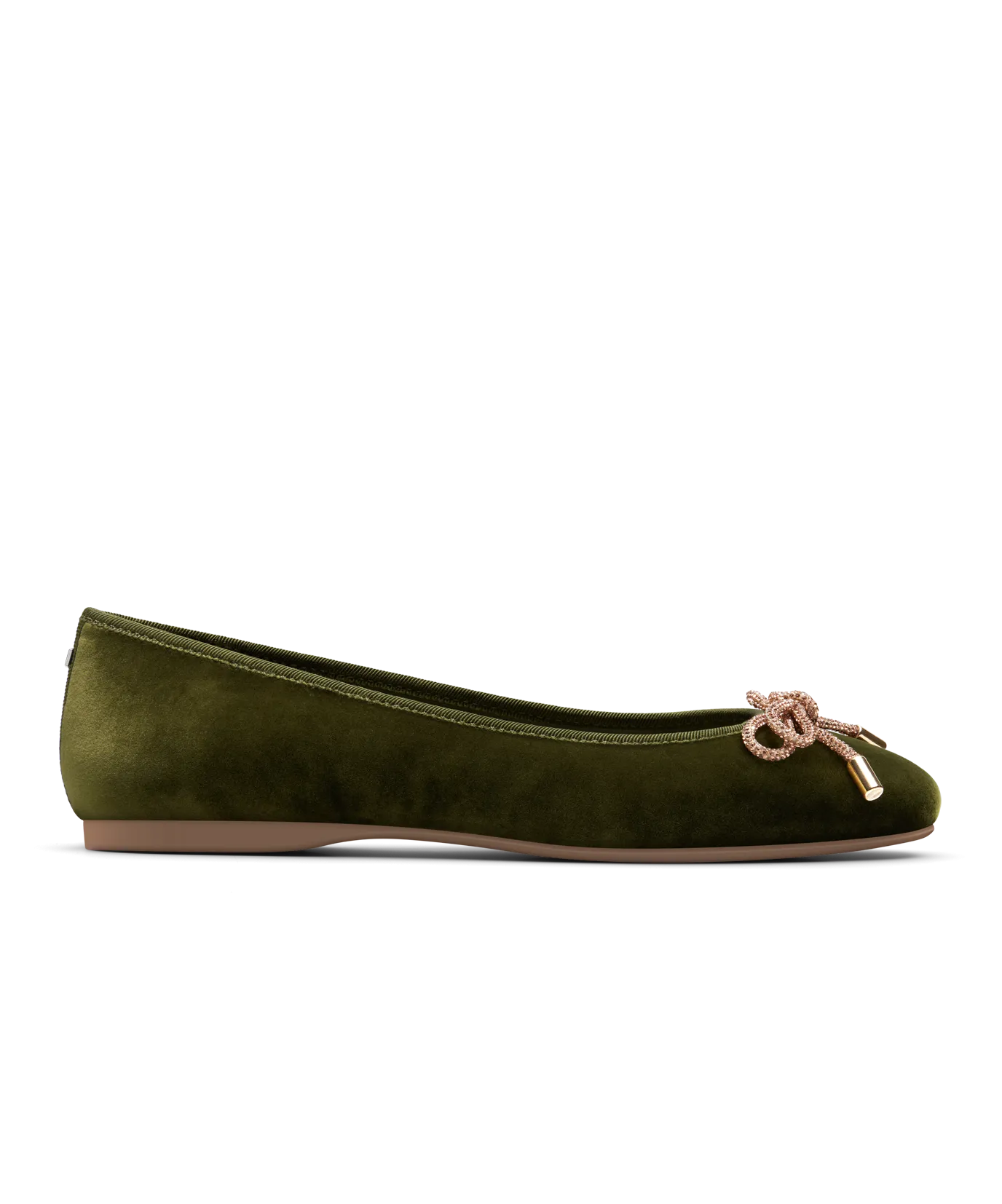 Go Lightly The Hummingbird - Evergreen Velvet Jeweled Bow