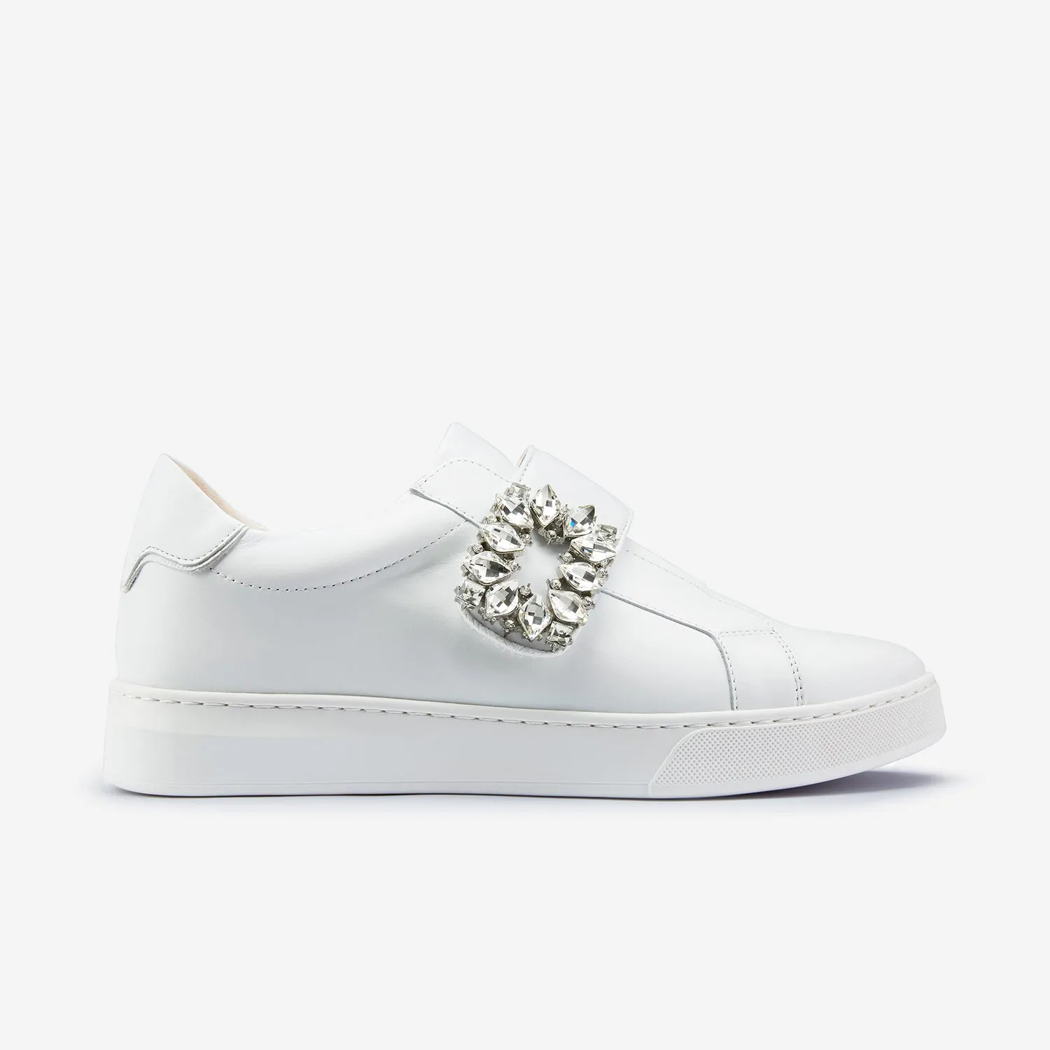 Gracie Sneaker Ltd Ed. | White Leather Luxury Heeled Boots Boho Wedding Heels
