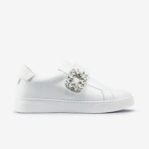 Gracie Sneaker Ltd Ed. | White Leather Luxury Heeled Boots Boho Wedding Heels