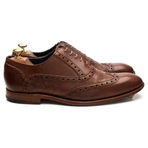 Smart Leather Fit Step Comfort 'Grant' Brown Leather Oxford Brogues UK 8 F