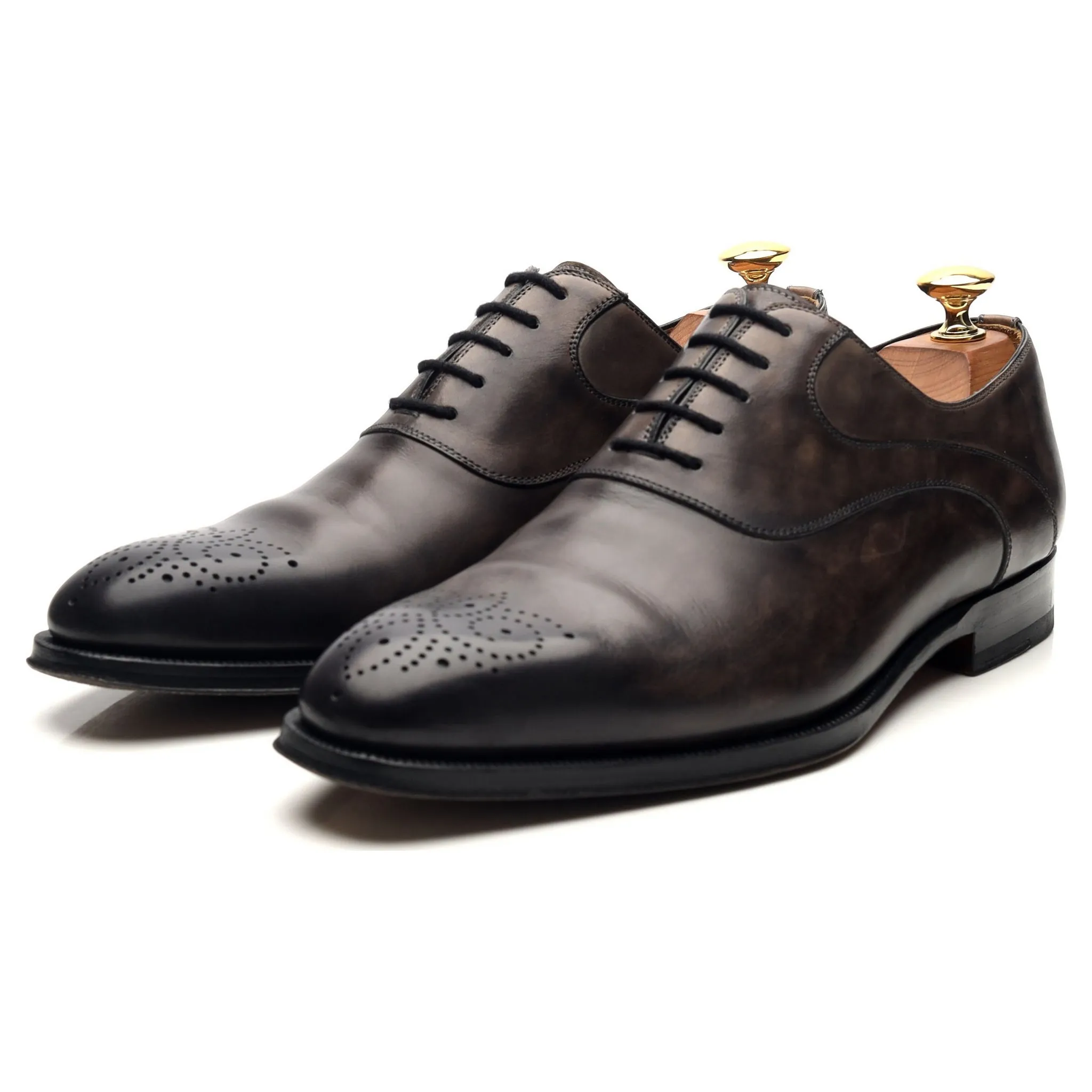 Smooth Comfort Weekend Comfort Grey Leather Oxford UK 6 EU 40