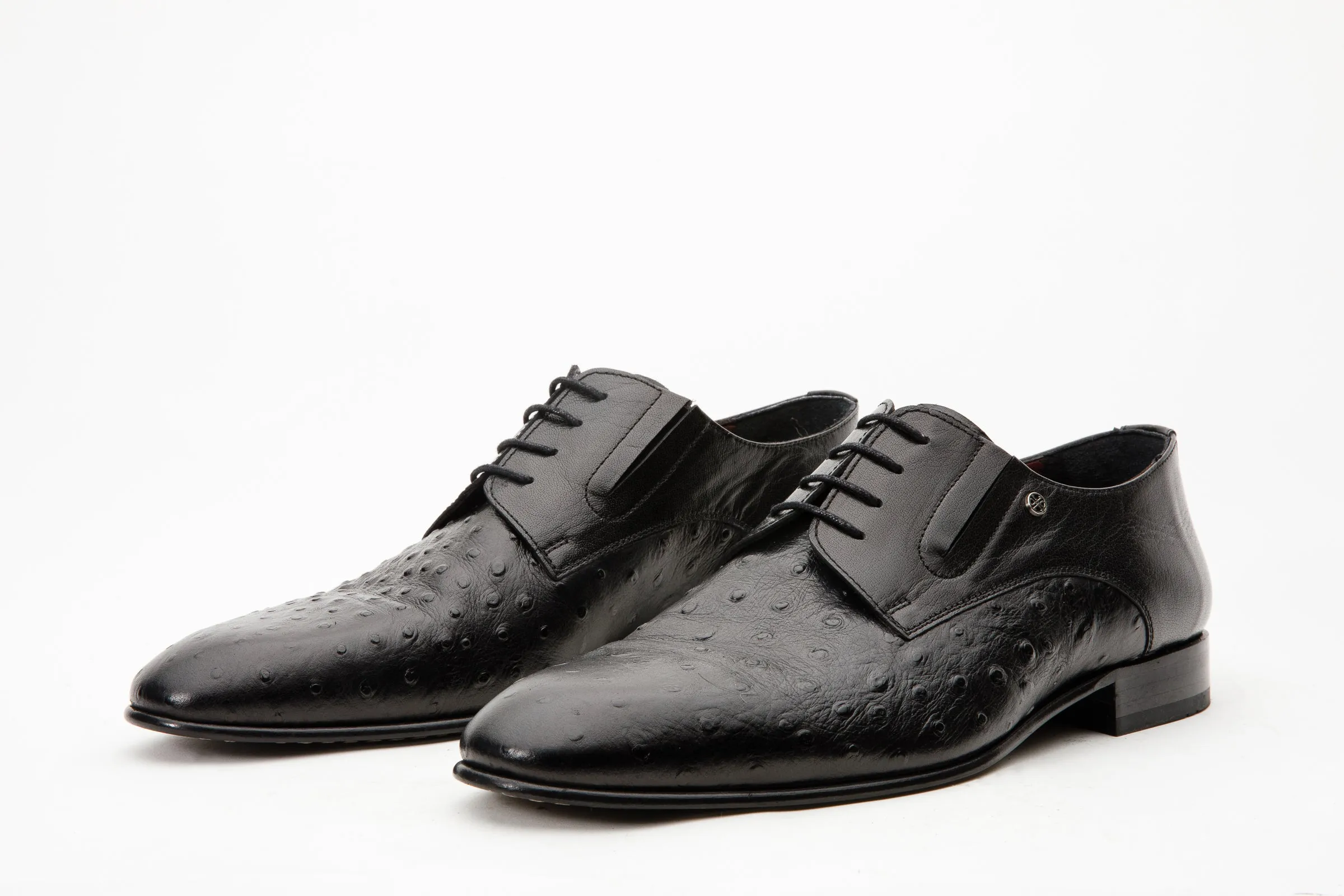 Grip-Max The Porto Alegre Black Leather Derby Men Shoe