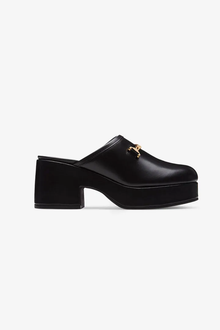 Gwen Black Leather Lightweight Foam Cushion