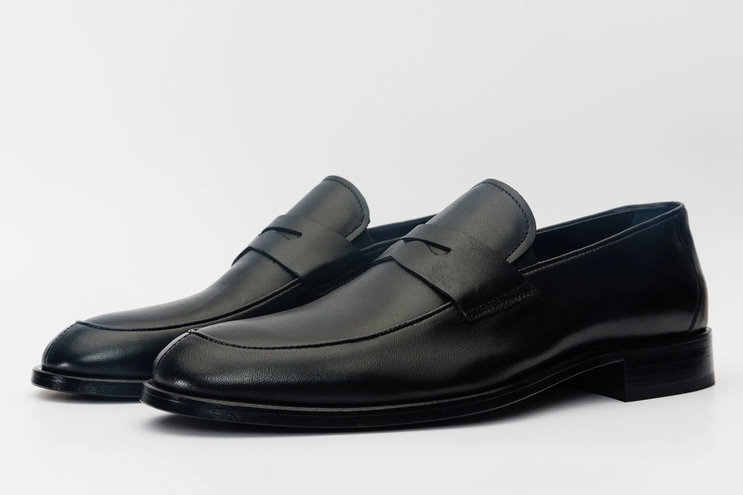 Gym The Marinka Black Leather Shoe Penny Loafer Men  Shoe