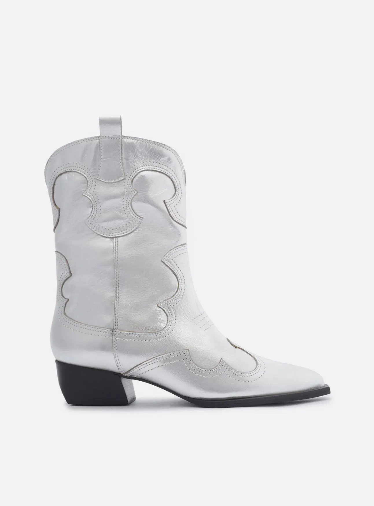 Giovanna Leather Block Boot Luxury Office Shoes
