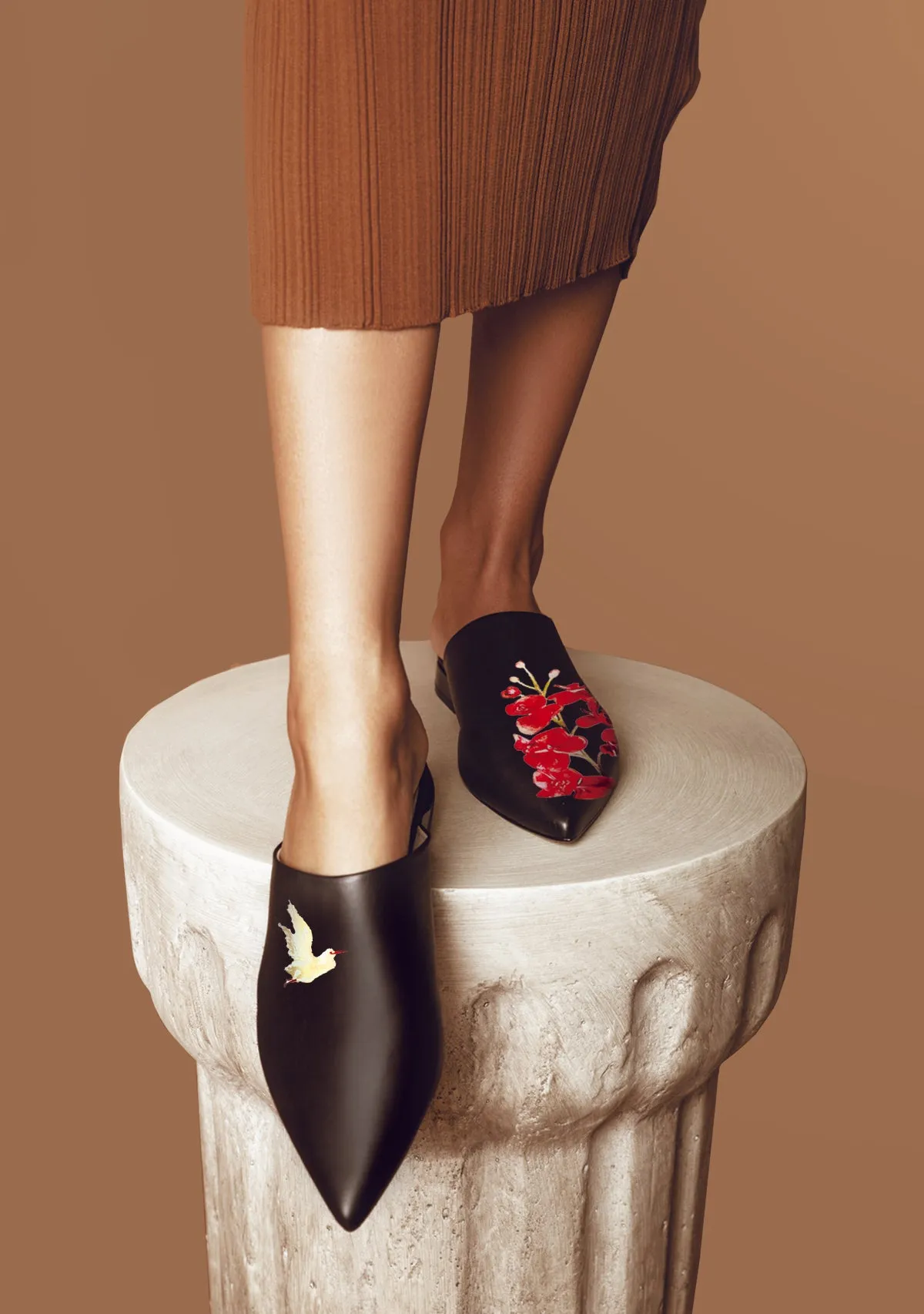 Heat-Protect Gold Bird Black Pointe