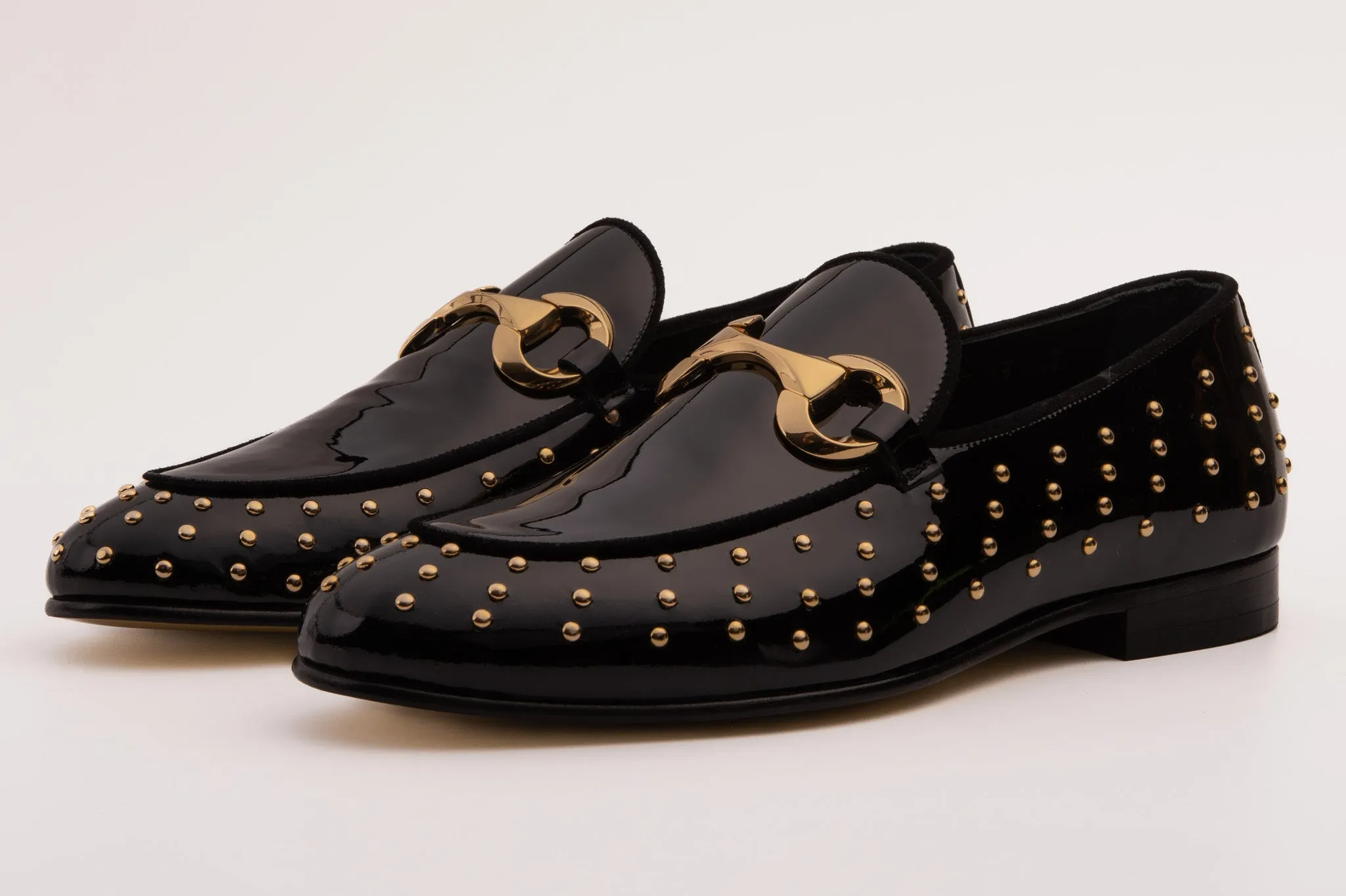 Heat-Shield The Jupiter  Shoe Black Spike Leather  Bit Dress Loafer Limited Edition Men  Shoe