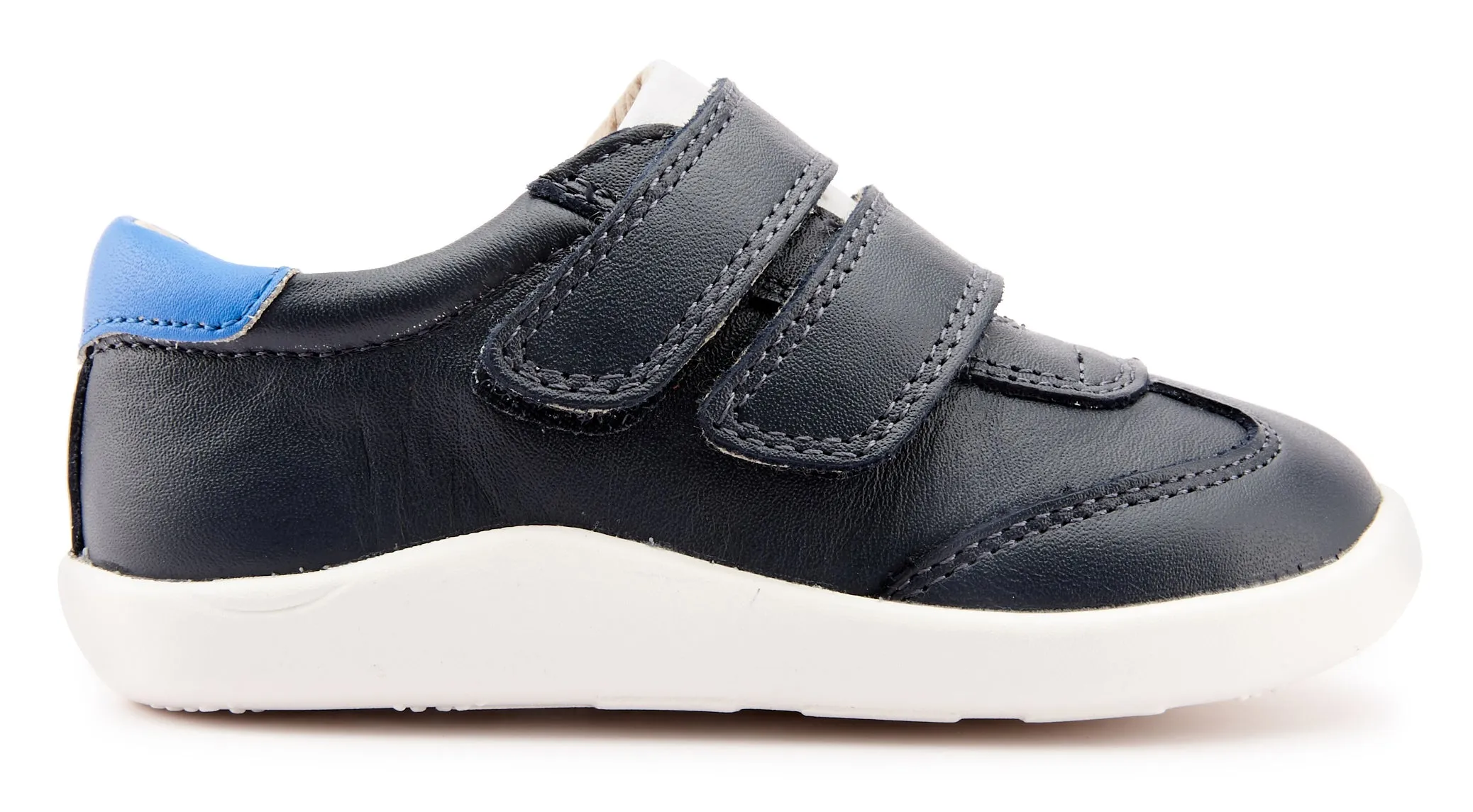 Heel Cushioning Old Soles Girl's 8012 Path Way Shoes - Navy/Snow/Neon Blue
