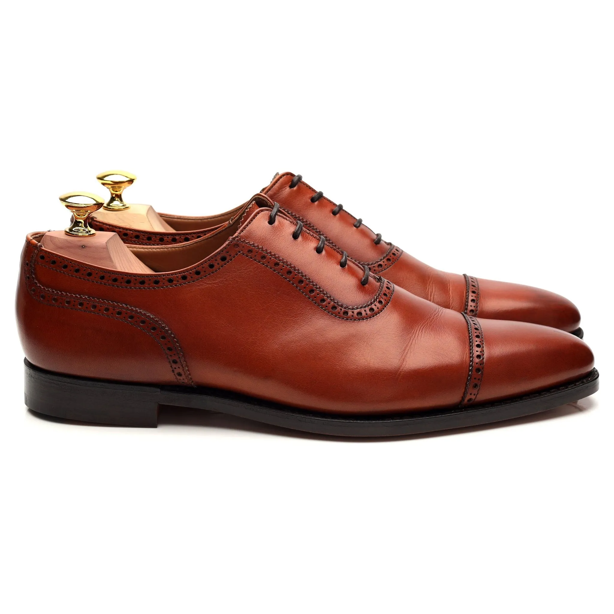 'Westbourne' Tan Brown Leather Oxford UK 7.5 E Day To Night Easy Walk
