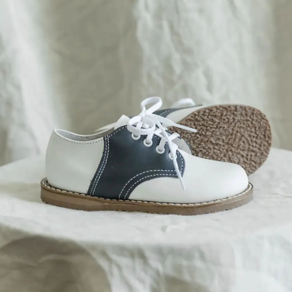 High Quality Albert Saddle - White/Navy