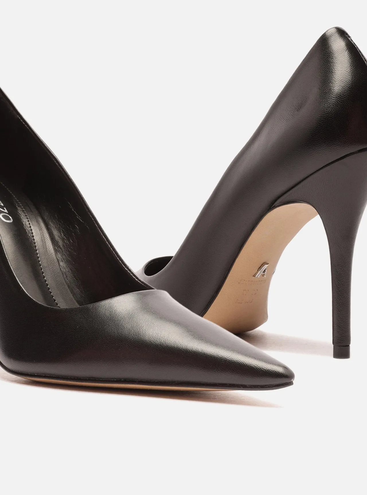 High-Quality Heels Emily  Leather Stiletto Pump