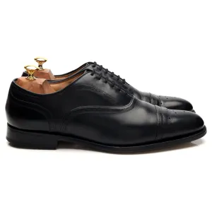 Urban Slip On All Day Fashion 'Laverstock' Black Leather Oxford Brogues UK 9 F