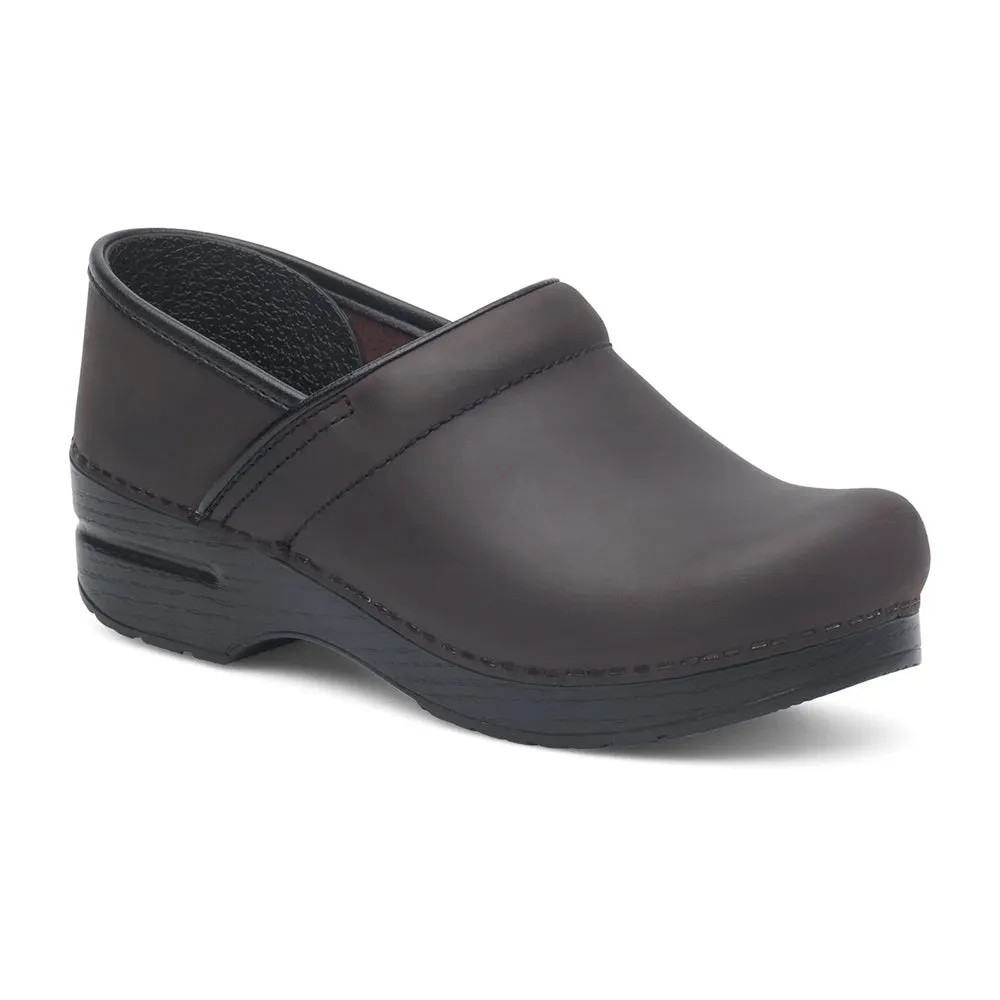 Dansko Professional Antique Brown/Black Womens Shoes Antique Brown / Black