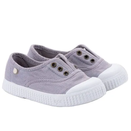 Igor Berri Laceless Canvas Shoes - Malva Sporty kids' attire
