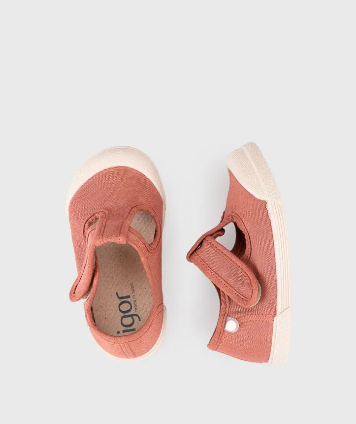 Igor Boy's and Girl's Lona Pepito Shoes, Terracota Junior Shoes