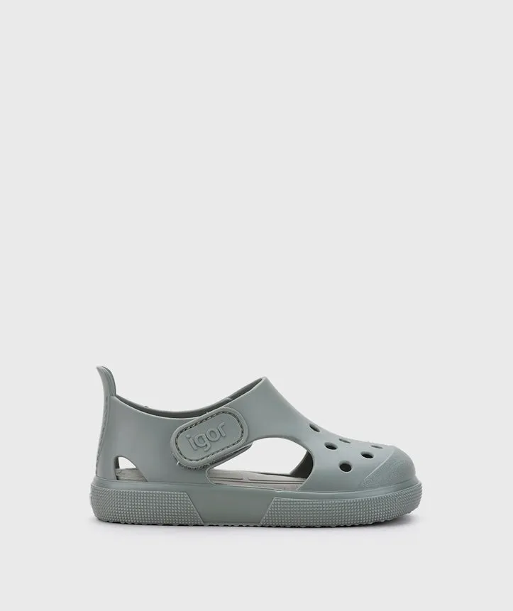 Igor Boy's And Girl's Surfi Sandals - Verde Elegant Kids