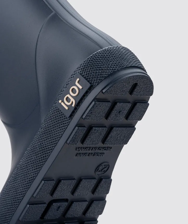 Igor Boy's and Girl's Yogi Borreguito Rain Boots - Marino Narrow Fit