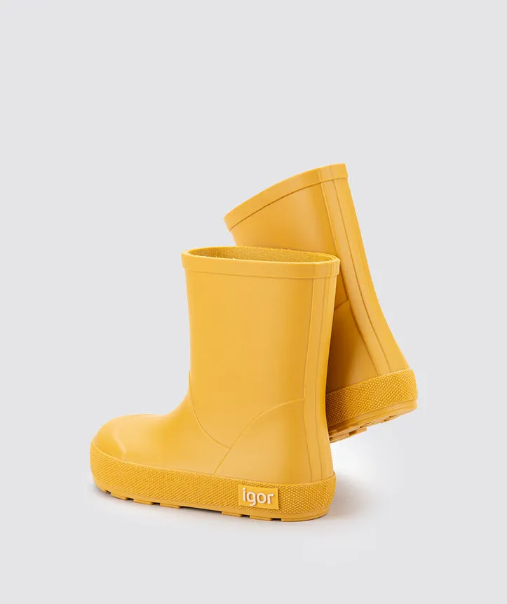 Igor Girl's and Boy's Yogi Rain Boots - Amarillo Leather Trim