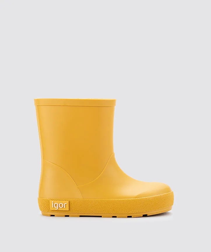 Igor Girl's and Boy's Yogi Rain Boots - Amarillo Leather Trim