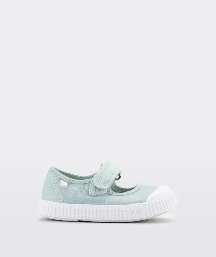 Igor Girl's Irene Mary Jane Shoes - Menta Sophisticated Kids