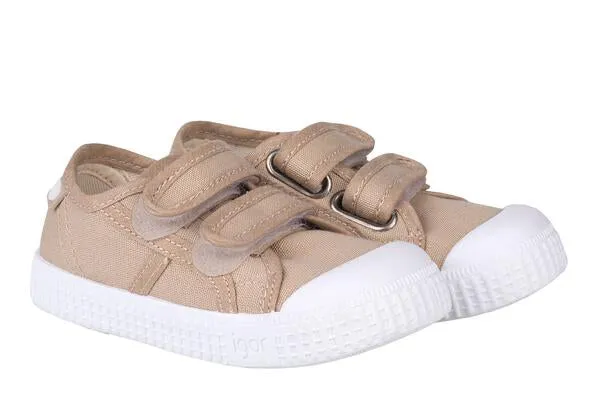 Igor S10199 Boy's and Girl's Berri V Shoes - Beige Classic Styles