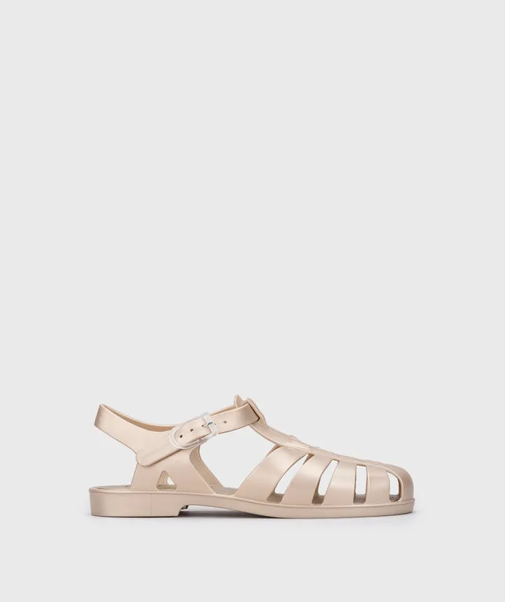 Igor Women's Biarritz Metal Sandals - Platino Pre Teen Shoes