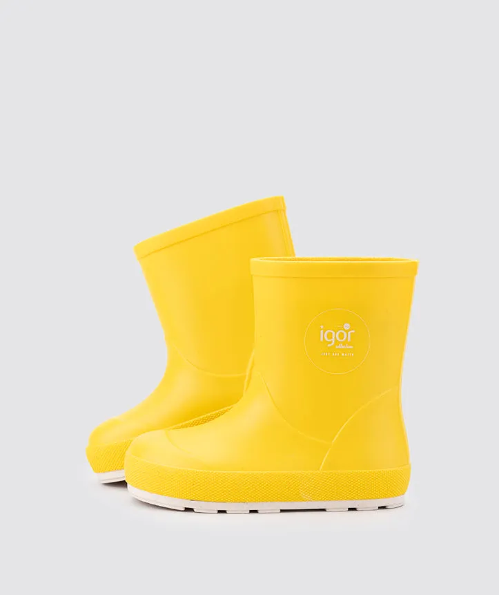 Igor Yogi Nautico Barefoot Rain Boots, Amarillo Tassel Details