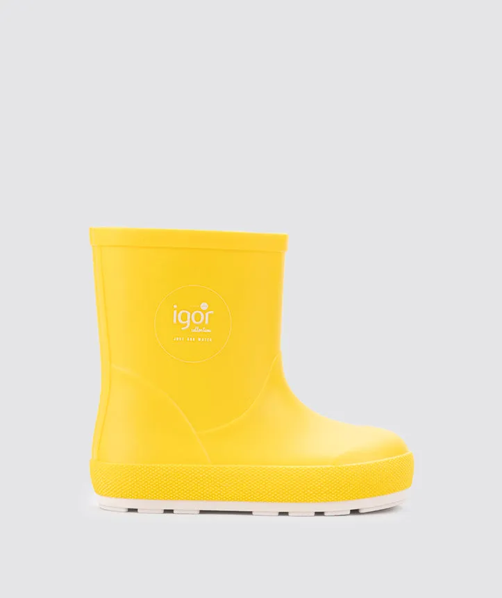 Igor Yogi Nautico Barefoot Rain Boots, Amarillo Tassel Details