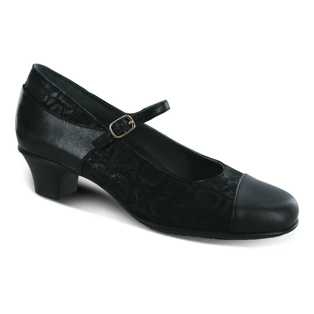 Isabel - Black / Snake Breathable mesh Office Ready