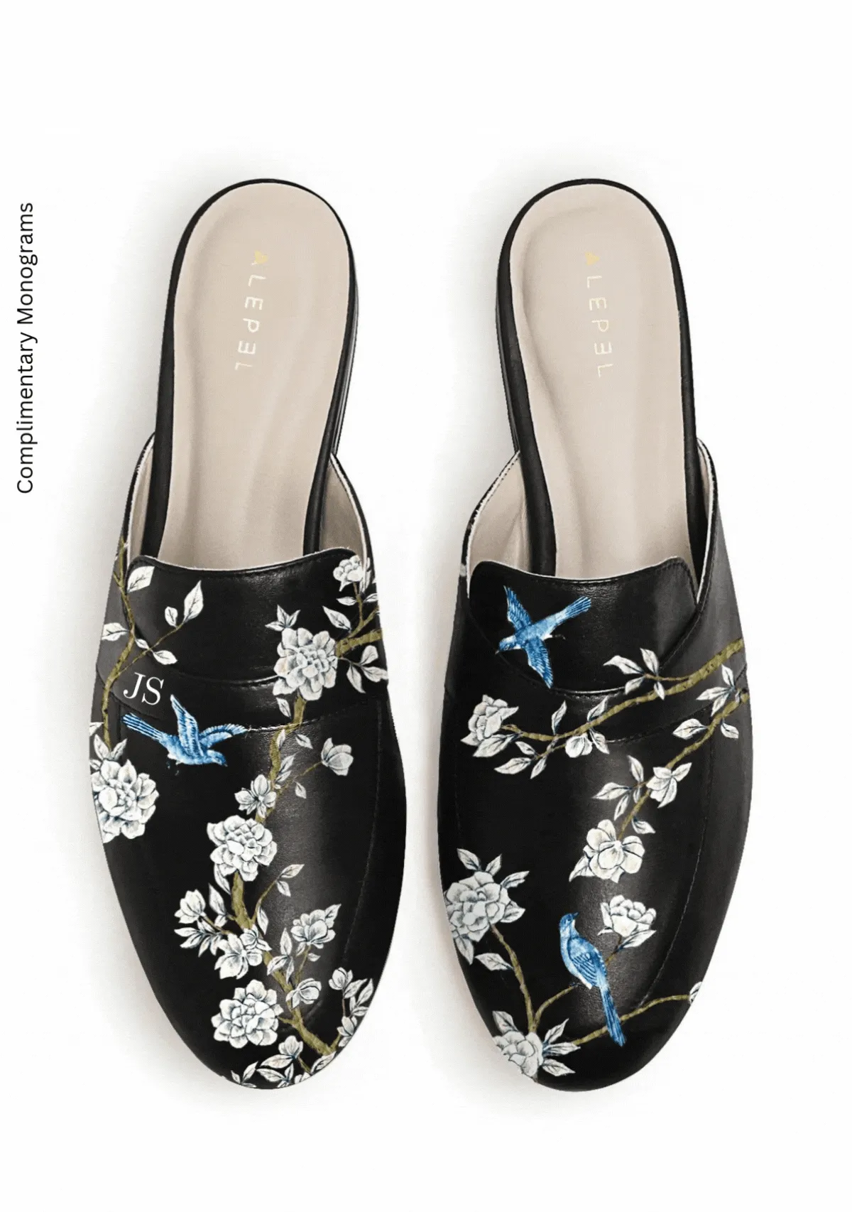 Japanese Garden Black Mule Premium Material