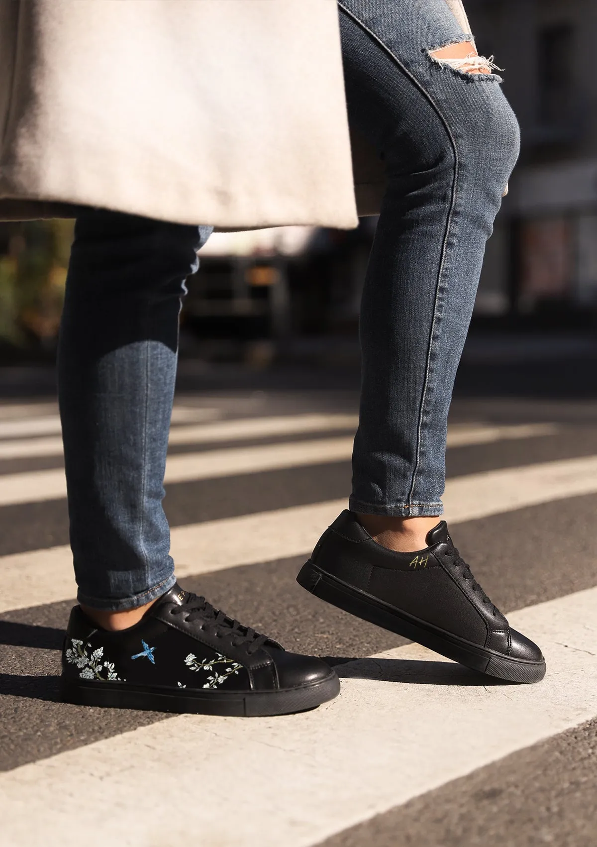 Japanese Garden Black Sneaker Bold flair
