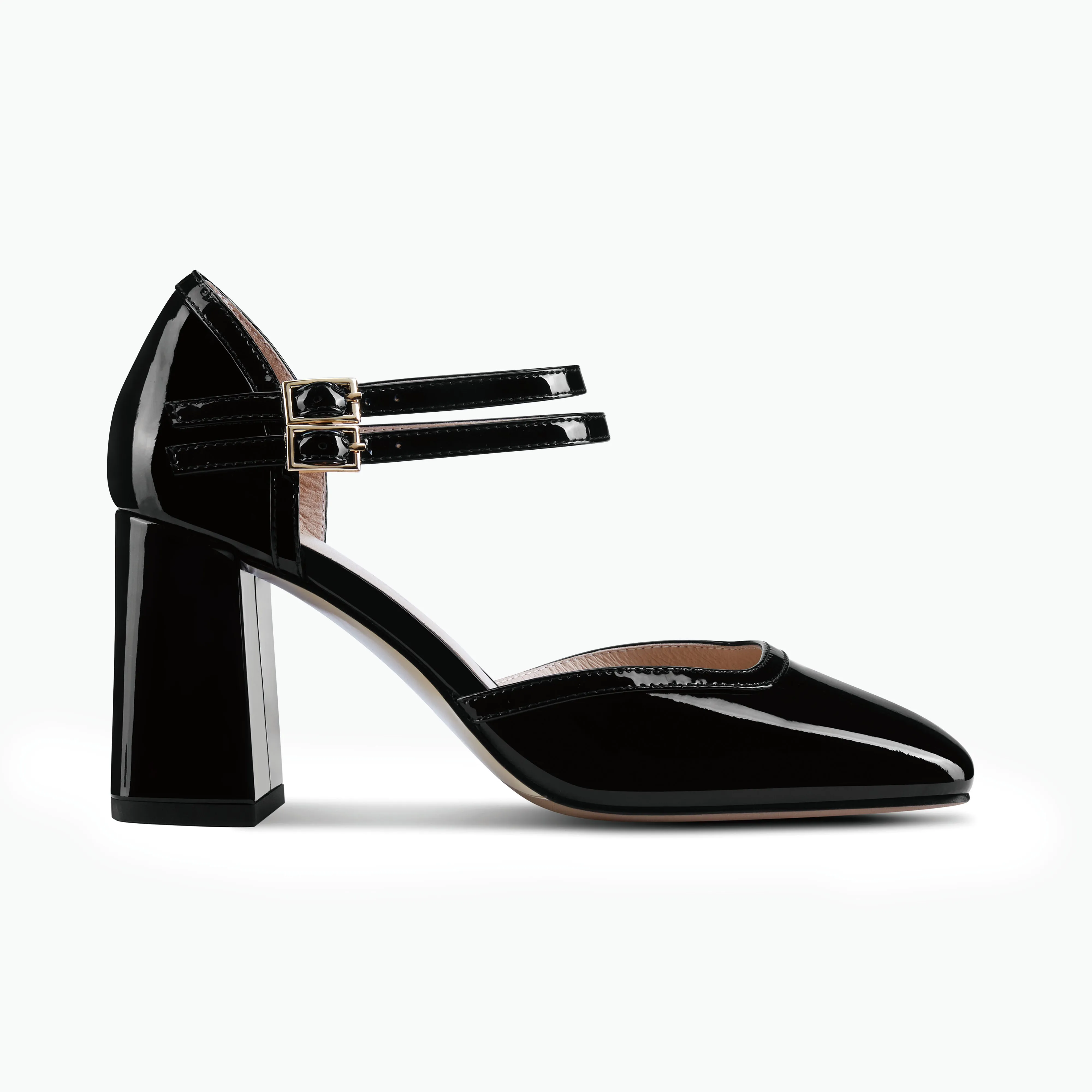 Jelico Heel | Black patent leather Night Out Heels Bridal Flats and Heels